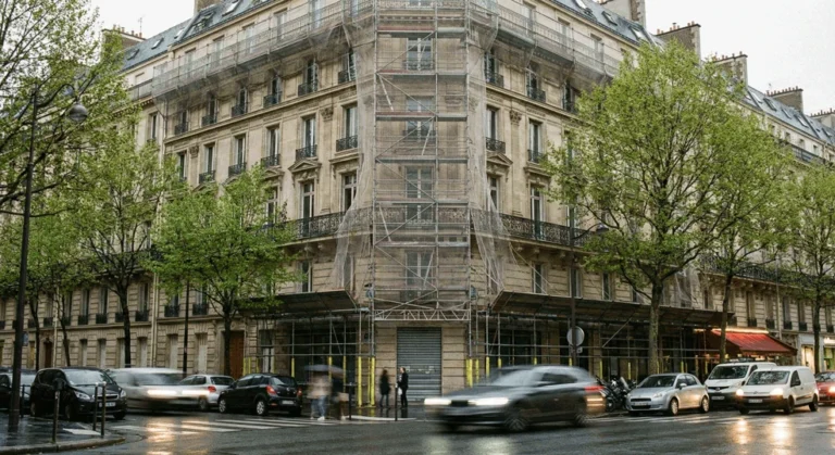 Echaffaudage vs drone